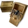 Original Cup® - Scatola Sorpresa con Ragno - Realizzata al 100% in Legno e Lavorata a Mano - Idea Regalo Divertente per Bambini e Adulti - Dolcetto o Scherzetto di Halloween
