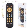 JoyJoyful Giochi Telecomando TV Neonato 6-9 Mesi, Giochi Musicali Bambini 1 Anno, Regali Compleanno Precoci per 7 8 10 12 Mesi(Nero)