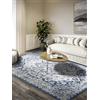 Villeroy & Boch Tappeto a pelo corto Gabrielle classico per soggiorno, camera da letto, sala da pranzo, corridoio, cucina, colore crema, blu, 120 x 170 cm