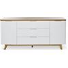 Jahnke Credenza, legno ingegnerizzato, nocciolo/bianco, taglia unica