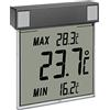 TFA Dostmann Vision Termometro Digitale da Finestra, 30.1025.10, Ampio Display con Temperatura Esterna, Antracite