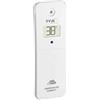 TFA Dostmann sensore esterno di temperatura, 30.3800.02, per stazioni meteo TFA WLAN 35.8000 | 35.8001 | 35.8002 | 35.8003, per condizionatori, bianco