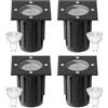 Goodia 4pcs Faretto Led da Esterno per Gu10 3w 230v Bianco Caldo 3000k, IP67 Impermeabile Segnapasso Led Esterno, Faretti Led da Incasso per Cartongesso per Esterni, Giardino, Terrazza, Passerella