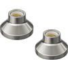 ledscom.de 2 lampade da soffitto/portalampada ELEKTRA, porcellana, argento lucido, 1x E27 max. 300 W