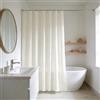 YISURE - Tenda da doccia lavabile, in poliestere, idrorepellente, con occhielli in metallo, 180 x 220 cm (larghezza x altezza), beige