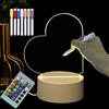 LELYFIT Luce Notturna Fai da Te Personalizzata a 16 Colori con Telecomando, Luce Notturna Cancellabile, Regali Personalizzati per Genitori, Amici e Bambini