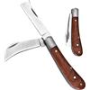 YasJess Coltello da Innesto,Coltello Pieghevole per Innest, Coltello Innesto Multifunzionale Doppio Bordo, Acciaio Inossidabile per Germogliare, per Innestare Erbacce, Arbusti e Rami