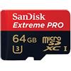 SanDisk Extreme Pro MicroSDXC Scheda di Memoria 64 GB, UHS-I 95MB/S, Classe 10, con Adattatore SD [Imballaggio Apertura Facile di Amazon]