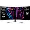 Acer Predator X45bmiiphuzx Monitor Gaming PC curvo 1800R 44.5, Display OLED QHD, FreeSync Premium, 240 Hz, 0.01 ms, 21:9, HDMI 2.0, DP 1.4, USB 3.2, Type-C, Speaker Integrati, Regolazione di Altezza