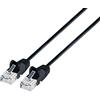 Intellinet 742085 Cavo Patch di Rete Cat6 UTP Slim 1 m Nero Nero