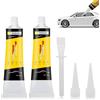 Smdrafy Colla per Sigillare Carrozzerie,2 Pezzi Sigillante Nero per Auto,Sigillante per Finestre Auto,Silicone Nero per Auto,Resistente al Calore, Polimerizzazione Rapida,Sigillato e Impermeabile
