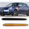 OZ-LAMPE Frecce Laterale a LED per Alfa Romeo Giulietta 2010 megane III 2008 2009 2010 2011 2012 2013 2014 2015 2016, Indicatore di Direzione a LED, 2 Pezzi, Nero Canbus