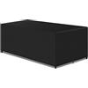 PATIO PLUS BLGFC242-2BK - Set di coperture rettangolari per mobili da giardino 420D, impermeabili, anti-UV, antivento, colore: nero 242 x 162 x 100 cm