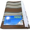 Tex family TENDA SOLE VERTIGO da esterno GIARDINO balcone RIGHINO MARRONE impermeabile e idrorepellente - Cm. 150 x 300