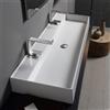 Scarabeo Teorema 2.0 lavabo doppio, 5107R120BBK, Teorema 2.0 bianco [Lavabi > Lavabi Doppi]
