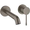 Grohe Essence rubinetto lavabo a parete, 19408AL1, Essence hard graphite spazzolato [Rubinetteria Bagno > Rubinetteria Lavabo]