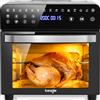 Iceagle Friggitrice ad Aria 15 Litri - 13 in 1 Forno Air Fryer XXL 2200 W Double Résistance, Friggitrice Senza Olio, Touch Screen, Timer e Temperatura Regolabili, Essiccatore e Funzione Fai da te