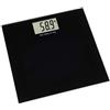 TFA Dostmann Bilancia digitale STEP PLUS, 50.1015.01, bilancia pesapersone, fino a 200 kg, design semplice, nero, plastica, piano in vetro temperato