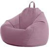 Highdi Velluto Pouf Poltrona Sacco, Bambini & Adulti Bean Bag Fodera per Sacco di Fagioli per Decorazione della Soggiorno Camera Giardino Salotto Balcone, Senza Ripieno (Purple Lavanda,60x75cm)