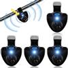 Mitening Indicatori di abboccata da pesca 4 pezzi, Indicatori elettronici di abboccata da pesca, Swinger indicatori di abboccata con indicatore luminoso LED vibrazione sensibile sulla canna cicalino da pesca