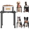JANE EYRE Supporto Rialzato per Ciotola Cane - Altezza e Larghezza Regolabili, Struttura Antiscivolo e Stabile, Accessorio Ergonomico per Cani di Taglia Media e Grande