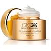 GLO24K UNLEASH THE POWER OF GOLD GLO24K Hydrating and Lifting Mask with 24k Gold, Aloe Vera, Peptides, and Vitamins. For Hydration Boost and Lifting Effect that Generates a Glowing, Radiant Complexion and Silky-Smooth Skin.