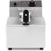 Gastrodomus Friggitrice elettrica da banco 1 vasca 6 LT potenza 2,5 KW Monofase