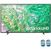 Samsung TV Crystal UHD 4K 55" UE55DU8070UXZT Smart TV Wi-Fi Black 2024, Processore Crystal 4K, 4K Upscaling, AirSlim Design, OTS Lite