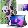 Auslbin Lenovo Tab M10 Plus (3rd Gen)-10.6" Custodie Tablet Materiale in Pelle PU, Cover Tablet a Motivi Colorati, Adatto per Lenovo Tab M10 Plus (3rd Gen)-10.6", Panda