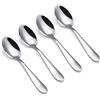 VANRA Set di 4 cucchiai per bambini in acciaio inox per bambini, colore argento, 14,2 cm (4 cucchiai)