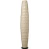 DRW Lampada da Terra formata con Conchiglie in Fibra e Madreperla Bianca 24 x 148 cm