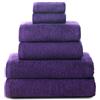 Top Towel - Combo - Asciugamani grandi - Asciugamani da bagno - 2 asciugamani viso o bidet + 2 asciugamani o lavandino + 2 teli doccia - 100% cotone - Viola
