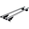 EMMEA BRIO 120 CM BARRE PORTATUTTO PORTA PACCHI COMPATIBILE CON DACIA SANDERO STEPWAY 13> AUTO UNIVERSALI MENABO RAILING STAFFE PORTAPACCHI PORTA BAGAGLI