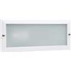 DOPO LIGHTING - XALOC incasso bianco portalampada E27 da esterno IP44. Incasso rettangolare per terrazzi, zone di passaggio e pareti.