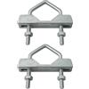 Premium X 2 fascette dentate doppie, in acciaio zincato | Supporto per accessori satellitari per parabola satellitare, in acciaio zincato