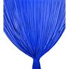 Tex family - Tenda a Fili Mariel | Anti Insetti e Silenziosa | Facile da Installare | Personalizzabile in Altezza e Larghezza | Tenda per Porta Esterna, Blu, 100x220 cm, Poliestere