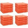 Betz Set di 20 Lavette Premium Misura 30 x 30 cm 100% Cotone colore arancio sanguinello