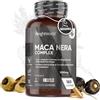 WeightWorld Maca Peruviana 180 Capsule Vegane, (6 Mesi), Maca Nera + Maca Gialla Estratto 100:1, Solo 1 Capsula al Giorno, 5550mg, con Black Maca, Panax Ginseng, L Arginina, Pepe Nero e Zinco