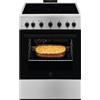 ELECTROLUX LKR620066X CUCINA ELETTRICA 60X60 4 ZONE VETROCERAMICA CON FORNO ELETTRICO MULTIF. CLASSE A INOX