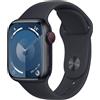 APPLE Watch Series 9 GPS + Cellular, Cassa 41 mm in alluminio mezzanotte con Cinturino Sport - S/M