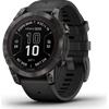 Garmin fenix 7 Pro - Sapphire Solar Edition Carbon Gray DLC Titanium con cinturino Black (010-02777-11)