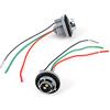 Kuuleyn Connettore presa luce freno, 12V-24V BAY15D/1157 Base adattatore portalampada con nucleo in ferro Connettore presa cablaggio Spina per freno/stop/indicatore di direzione