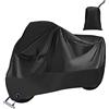 Veiteibe Telo coprimoto, Copri bici, Coprimoto da Esterno, Impermeabile Inverno Estate 210D Oxford con Buco della Serratura, Telo Pioggia Neve Polvere per Scooter Bici 245x105x125cm XXl Nero