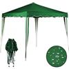 BAKAJI Gazebo 3x3 Pieghevole Verde Impermeabile Richiudibile Tendone Giardino Con Sacca