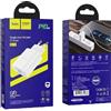HOCO Caricabatteria da rete Type C PD 20W Fast Charge Smart Charging N14 bianco