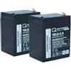 Quality Batteries Q-Batteries Batteria di ricambio per sollevatore da bagno e sollevatore di pazienti 24V 2.9Ah (2 x 12V)