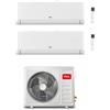 TCL Climatizzatore Dual split Inverter BreezeIN P5 serie SN 18+18 P5S0 con MT2730 Wi-Fi R-32 Classe A++ ,