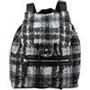 CHANEL Pre-Owned - Zaino con stampa CC anni '13-'14 - Donna - nylon/pelle di agnello - Taglia unica - Nero