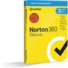 NortonLifeLock Norton 360 Deluxe 2024 Antivirus per 3 dispositivi Licenza di 1 anno Secure VPN e Password Manager PC, Mac, tablet e smartphone