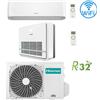 Hisense Climatizzatore Condizionatore Hisense Console + Energy Pro Plus 9000 + 12000 BTU R32 Dual split Inverter con U.E. 2AMW52U4RXC NOVITÁ Classe A++/A+